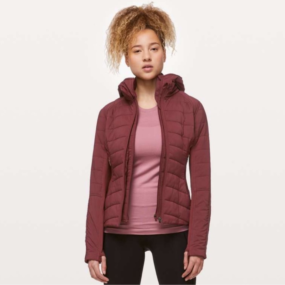 Lululemon purple running jacket sz 6